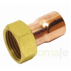RACOR LOCO RECTO COBRE H 15 X ½" SUDO - Imagen 1