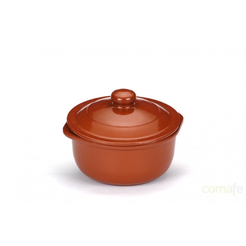 CAZUELA BARRO CON TAPA 28 CM CT-28 UNIDAD - Imagen 1