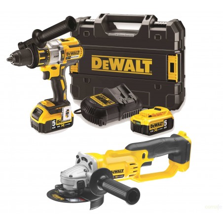 TALADRO ATOR 18V 13MM 2 BAT LI +AMOLADORA 125MM DEWALT - Imagen 1