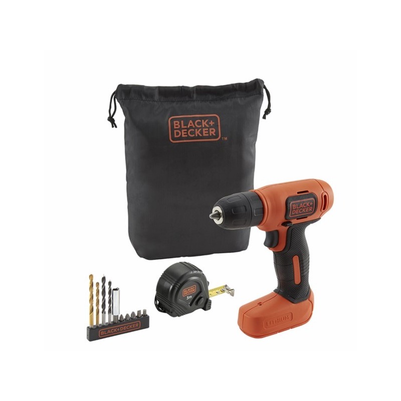 TALADRO ATORN 7,2V LI BDCD8GPA-QW BOLSA - Imagen 1