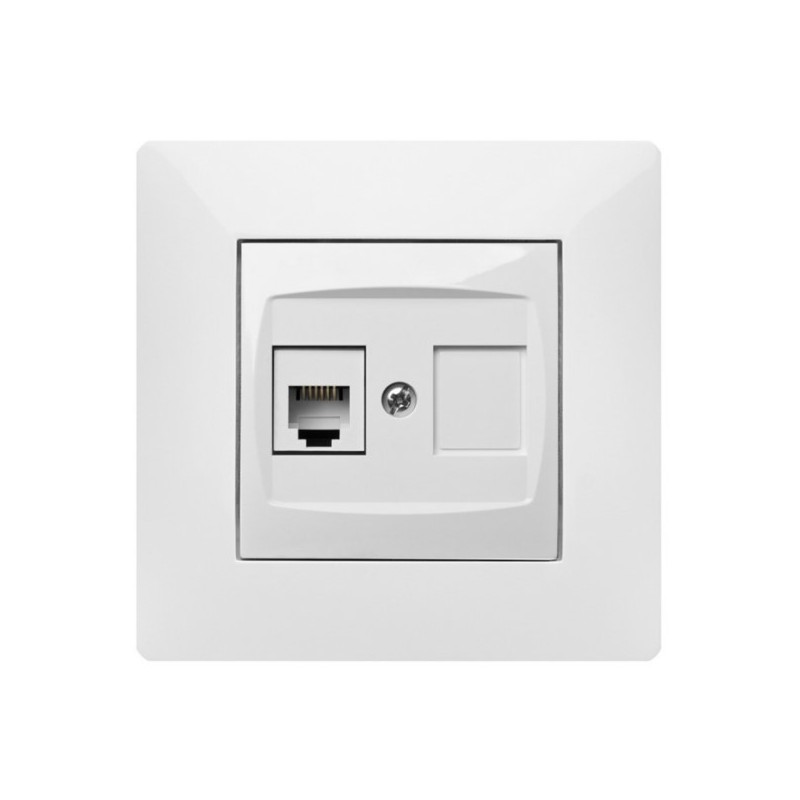 BASE TELEFONO EMPOTRAR ABS BL HABITAT 15 - Imagen 1