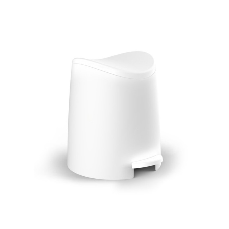 CUBO BAÑO C/PEDAL 3LT-19X21,8X22,1CM PP - Imagen 1