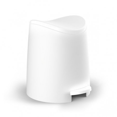 CUBO BAÑO C/PEDAL 3LT-19X21,8X22,1CM PP - Imagen 1