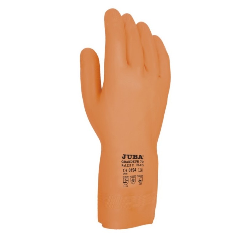 GUANTE  QUIMICO M8 NAT. FLOC. 321CB LATE - Imagen 1