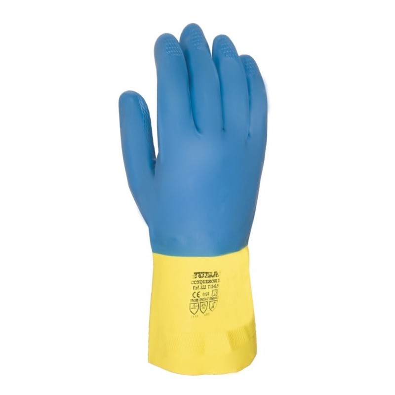 GUANTE  QUIMICO XL10 NAT. FLOC. 322 LATE - Imagen 1