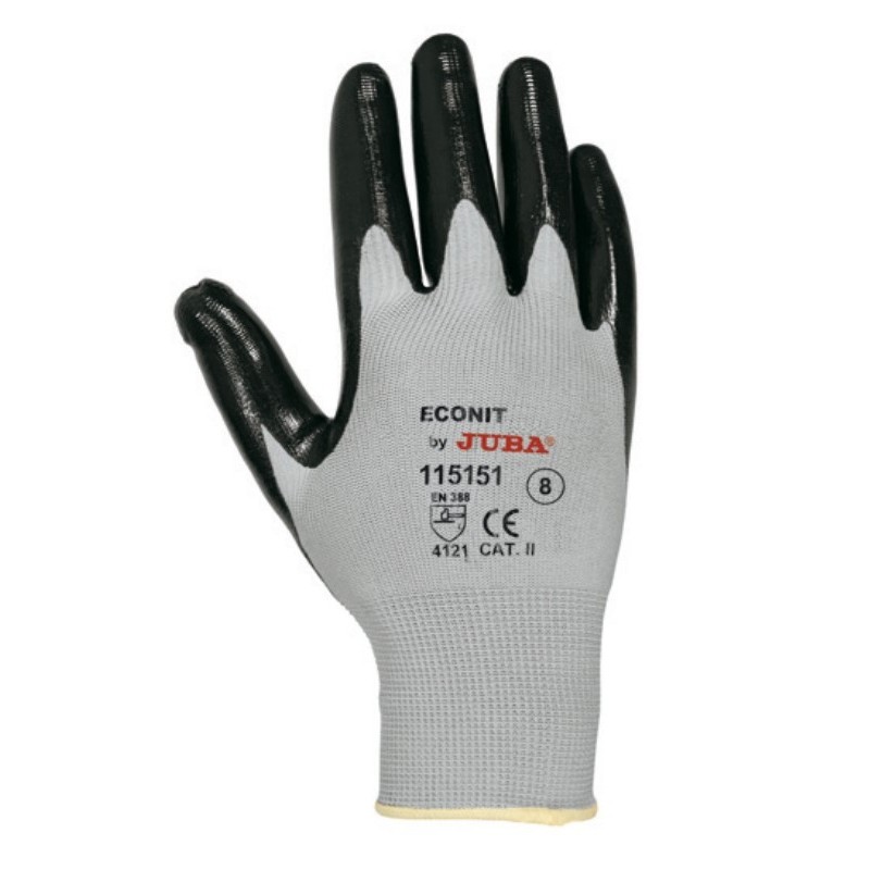 GUANTE ECO-NIT T-8 NEGRO/GRIS - Imagen 1