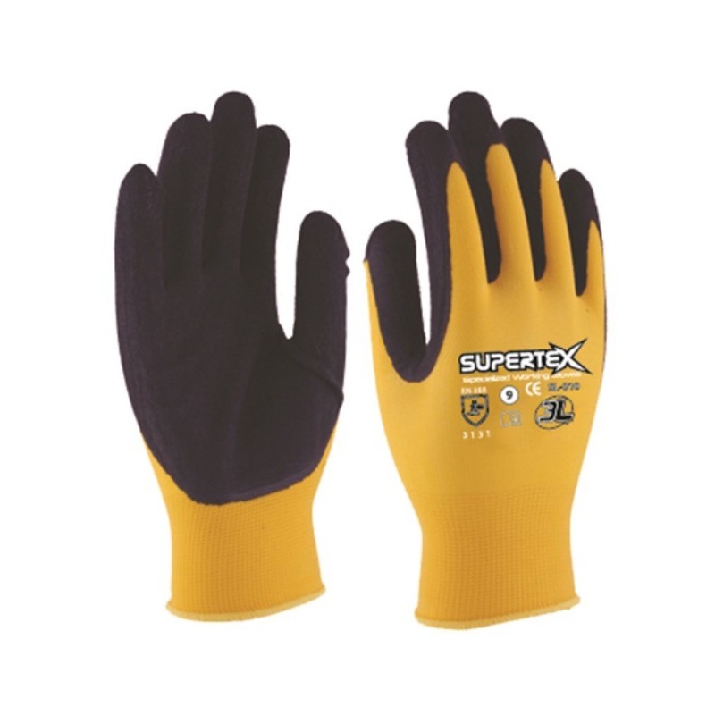 Guante mecanico latex rugoso talla 10 3L