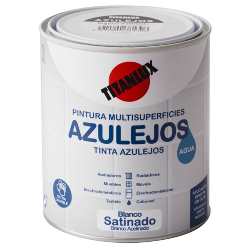 ESMALTE AL AGUA SAT. 750 ML BL AZULE. TI - Imagen 1