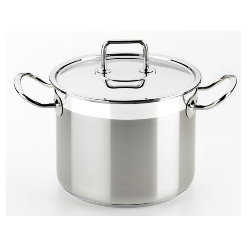 CACEROLA ALTA 24CM C/TAPA IND INOX PROF. - Imagen 1