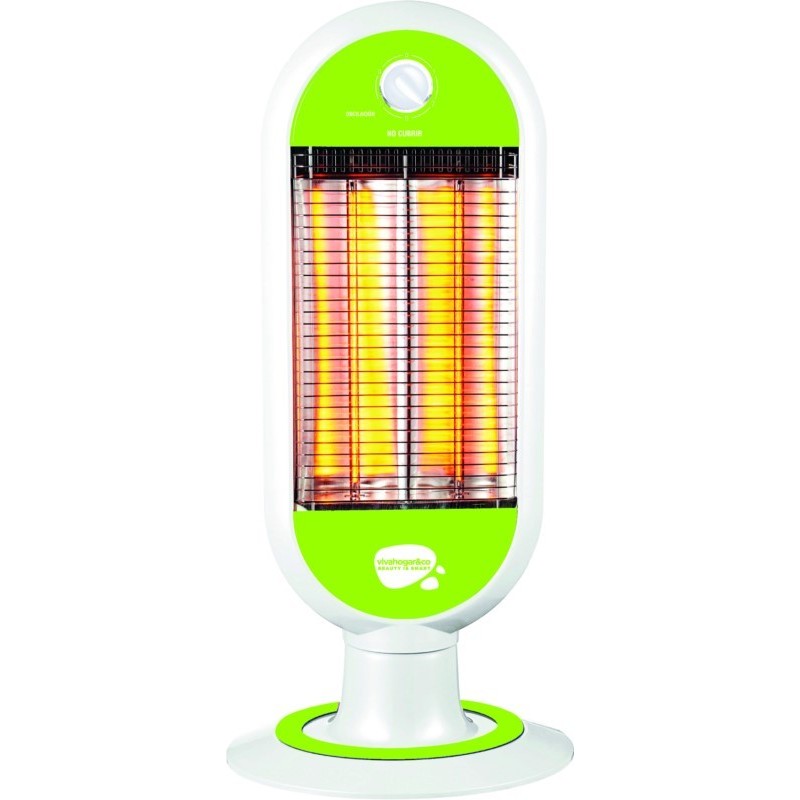 ESTUFA ELEC 1000W CARBON 2 BARRAS OSCILA - Imagen 1