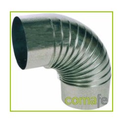 CODO TUBO ESTUFA 90º 100 MM RIZADO AC GA - Imagen 1