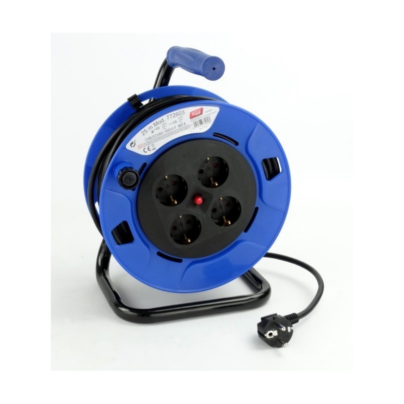 ENROLLACABLE 3X1,5MM 25MT  3000V 230MM I - Imagen 1