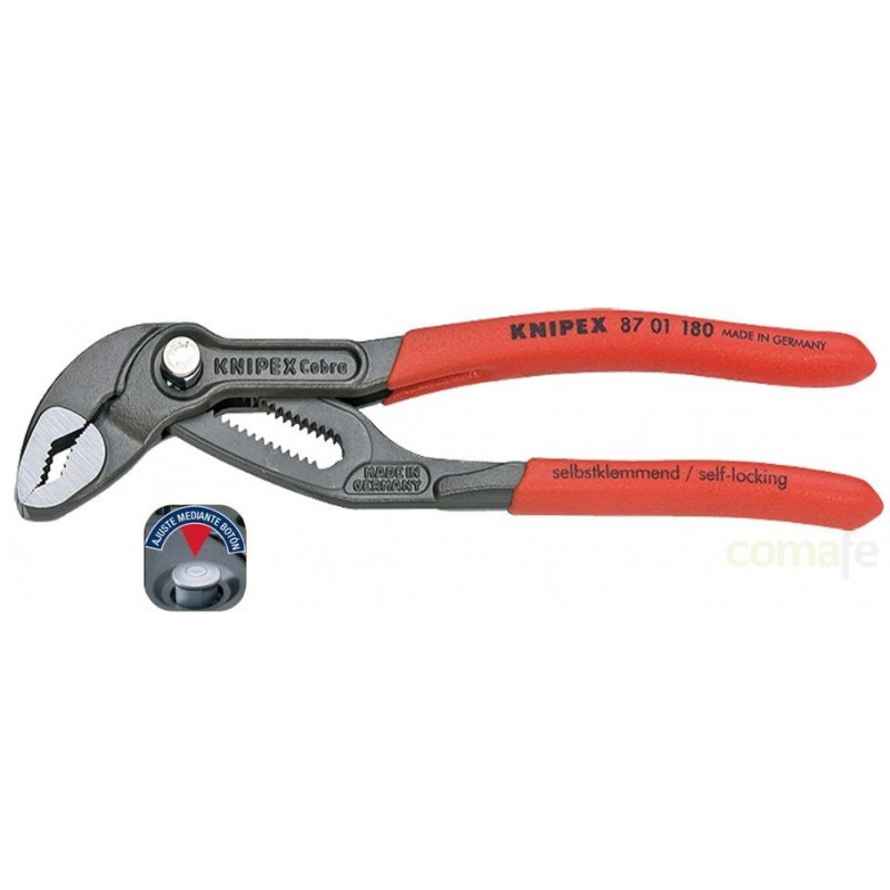 TENACILLA PARA BOMBAS DE AGUA "COBRA" 180MM 8701180 KNIPEX - Imagen 1