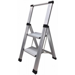 Escalera dom tijera 2 peldaños alumino HOMELUX