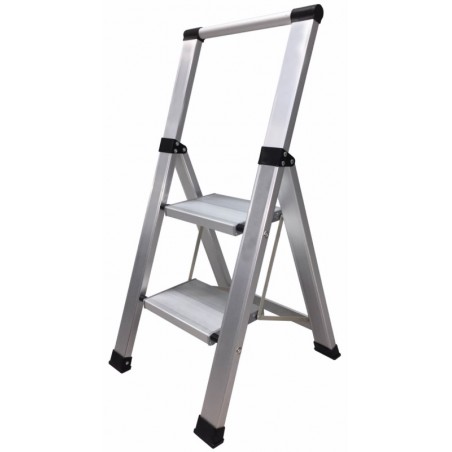 Escalera dom tijera 2 peldaños alumino HOMELUX
