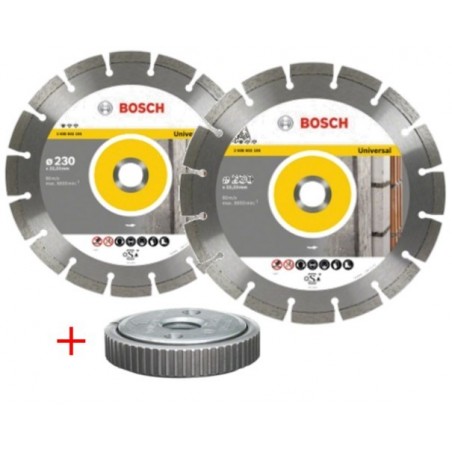 DISCO CORTE G.OBRA SEGMENT 230MM TUE.AMOL DIAM BOSCH 2 PZ - Imagen 1