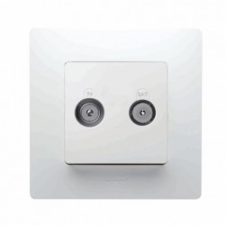 BASE ANTENA EMP 2 TOMAS TERMINAL MONOBLOC ABS BL NILOE LEGRA - Imagen 1