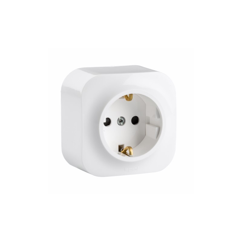 BASE ENCHUFE ELEC EMP SCHUKO TT MONOBLOC ABS BL LEGRAND - Imagen 1