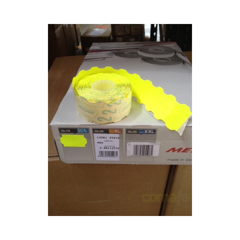 ETIQUETA FLUORESCENTE 32X19 (1000 PZ) AMARILLO - Imagen 1