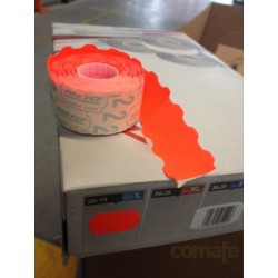 ETIQUETA FLUORESCENTE 32X19 (1000 PZ) ROJO - Imagen 1