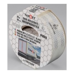 CINTA ADH 50MMX 25MT SEÑALIZACION AUTOM RETROREF BLANCA TARG - Imagen 1