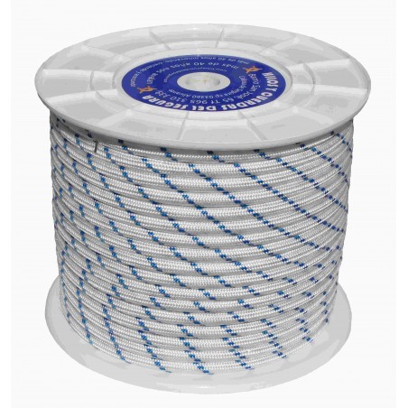 CUERDA DRIZA 20 MM BLANCO/AZUL NYLON - Imagen 1