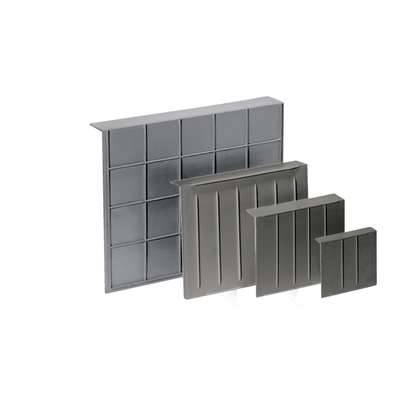 PLACA SIFONICA ARQUETA PP GRIS 40X40CM - Imagen 1