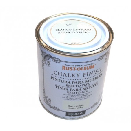 Pintura madera al agua efecto tiza blanco antiguo RUSTIC-OLEUM