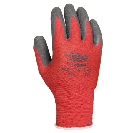 GUANTE BRIC M08 P/LATEX FEEL&GRIP POLIAM RO/GR JUBA - Imagen 1