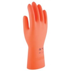 GUANTE GOMA INDUSTRIAL GRUESO T- 8 NARANJA - Imagen 1