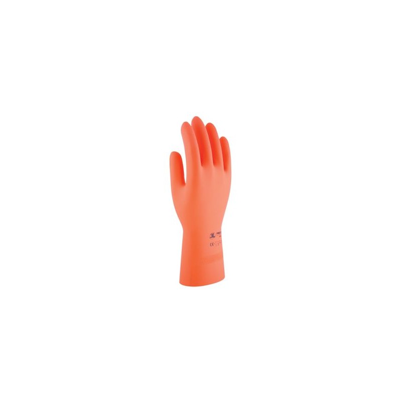 GUANTE GOMA INDUSTRIAL GRUESO T- 8 NARANJA - Imagen 1