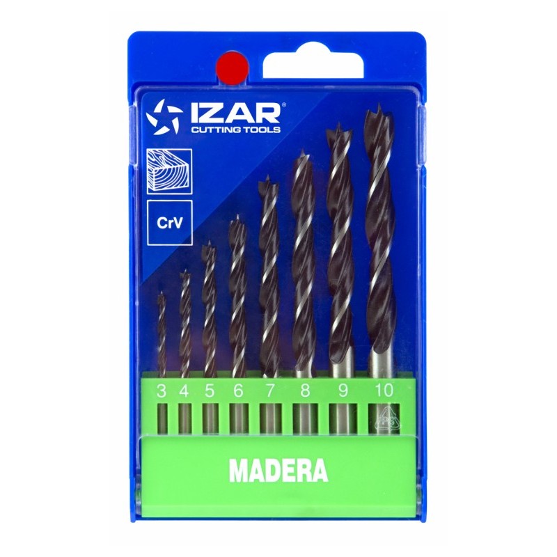 JUEGO BROCAS 1438 MADERA 8 PZAS. 3 A 10 - Imagen 1