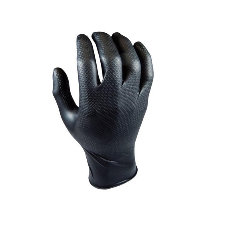 GUANTE DESECHABLE S07 ESCAMADO NITR. NE GRIPAZZ 50 PZ - Imagen 1
