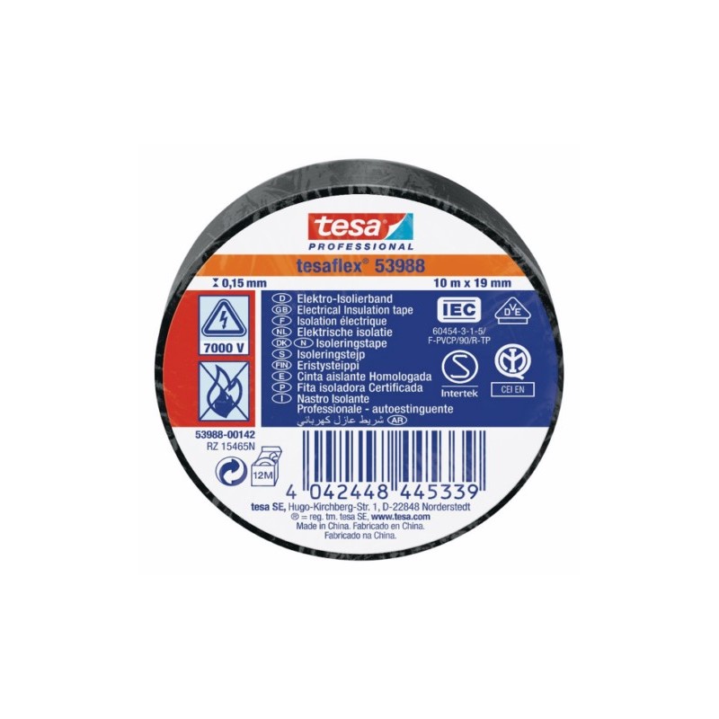 CINTA AISL. 10MT X 19MM TESATAAPE PVC NE 53988-00142-00 - Imagen 1