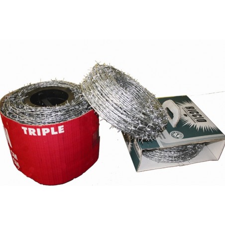 ALAMBRE ESPINO 1,70 MM (250 MT) GALVANIZADO - Imagen 1