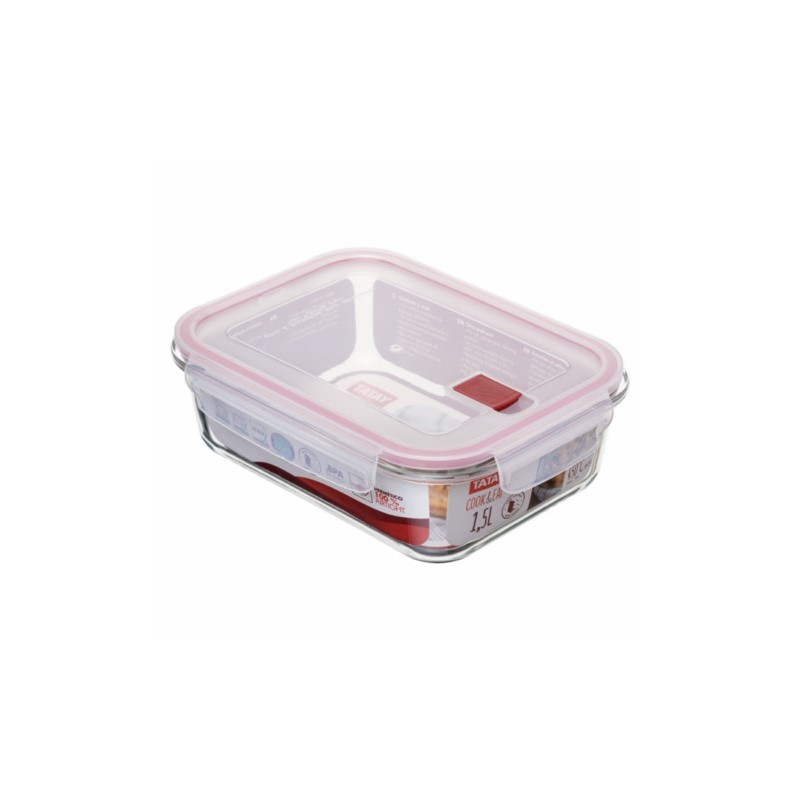 HERMETICO ALIMEN. RECT 1,5 L COOK & EAT CRIST TATAY - Imagen 1