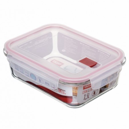 HERMETICO ALIMEN. RECT 1,5 L COOK & EAT CRIST TATAY - Imagen 1