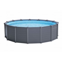 PISCINA CIRC 478X124CM AREN 16805LT GRAPHITE GRAY INTEX - Imagen 1