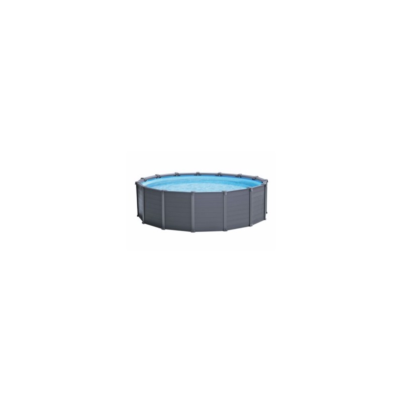 PISCINA CIRC 478X124CM AREN 16805LT GRAPHITE GRAY INTEX - Imagen 1