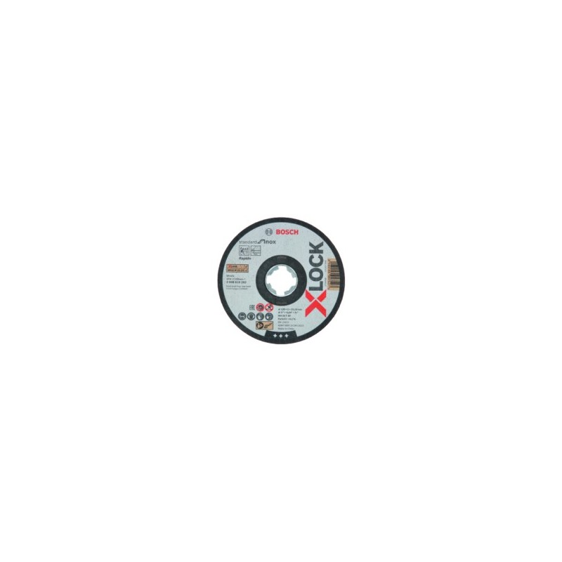 DISCO CORTE INOX Ø 115X1 MM X-LOCK STANDARD BOSCH 10 PZ - Imagen 1