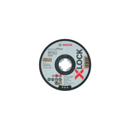 DISCO CORTE INOX Ø 125X1 MM X-LOCK STANDARD BOSCH 10 PZ - Imagen 1