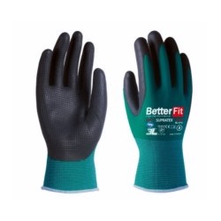 GUANTE MECANICO S07 3L NYLON/LATEX VE/NE BL-015 SUPRA TEX T- - Imagen 1