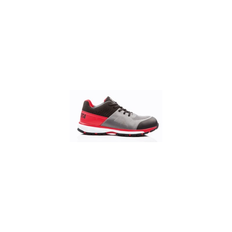 ZAPATO SEG T38 S1P BELLOTA MICROF NEGRA/ROJA/GRIS RUNNING PU - Imagen 1