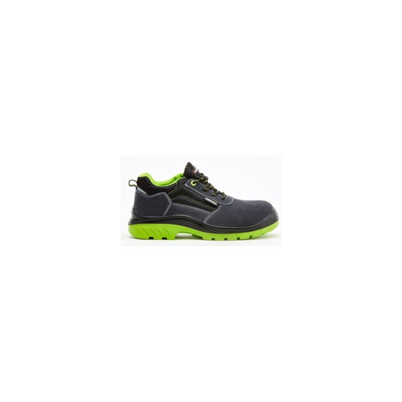 ZAPATO SEG T44 S1P BELLOTA SERRAJE NEGRA/VERDE COMP+ PU/PL N - Imagen 1