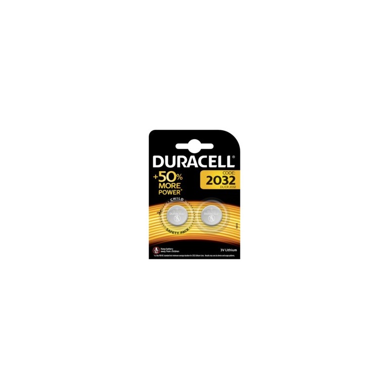 PILA BOTON 2032 DURACELL 2 PZ - Imagen 1