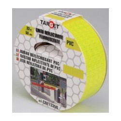 CINTA ADH 50MMX33MT SEÑALIZACION TARGET PVC VER REFLECTANTE - Imagen 1