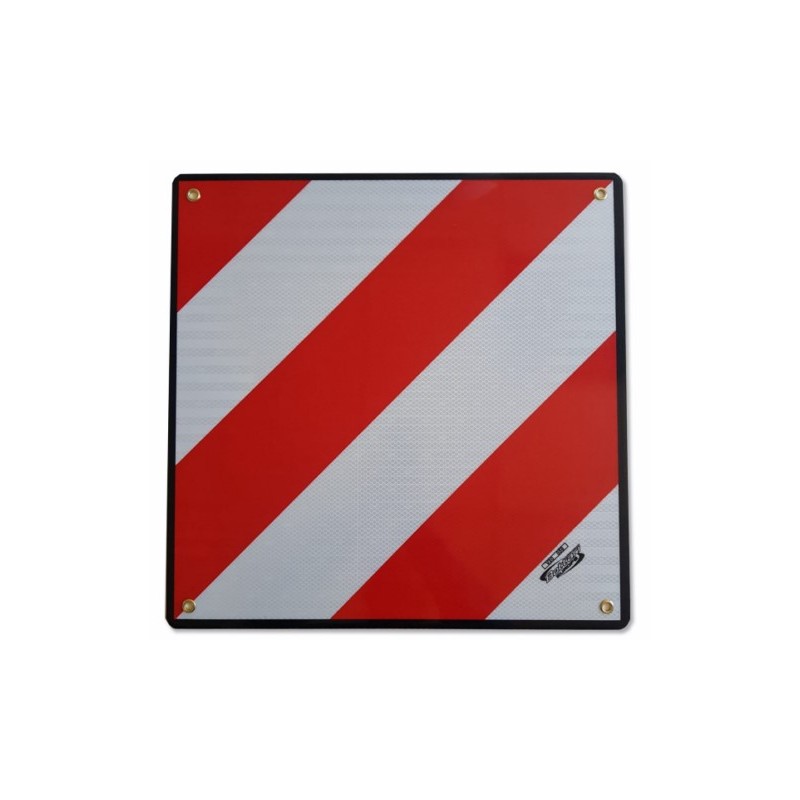 PLACA SEÑALIZACION CARGA 50X50CM SOBRESALIENTE REFLECTANTE B - Imagen 1