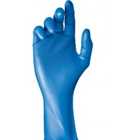 GUANTE DESECHABLE S07 ESCAMADO GRIPAZZ NITR. AZ 580 BL/7 - Imagen 1