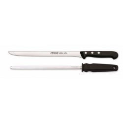 CUCHILLO JAMONERO CON CHAIRA 240MM UNIV INOX UNIVERSAL ARCOS - Imagen 1