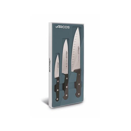 JUEGO CUCHILLOS INOX UNIVERSAL ARCOS 3 PZ - Imagen 1